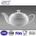 Eco-friendly white large capacity ceramic tea kettle